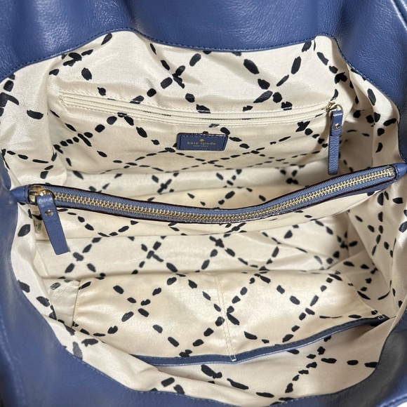 Kate Spade New York | Blue New York Baxter Street Stevie Leather Satchel - Picture 14 of 14